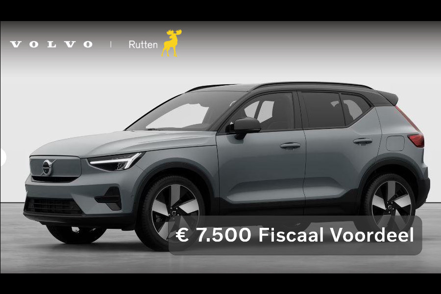 Volvo EX40 252PK Single Motor Extended Range 82 kWh Plus / Lounge pakket / Extra getint glas / Panoramadak / 360 camera / 20''velgen / zwart dak