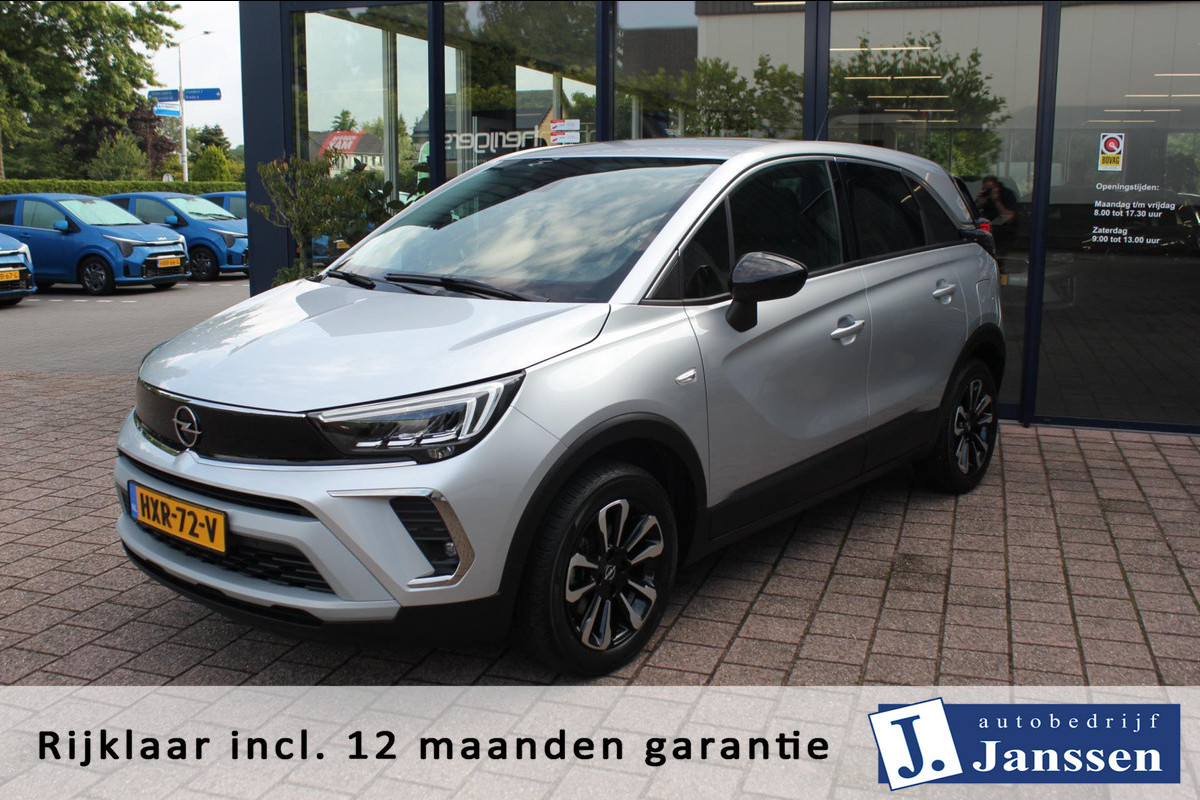 Opel Crossland 1.2 Turbo Elegance | Prijs rijklaar incl. 12 mnd garantie | Navi Clima Stoel,-Stuurverwarming Opel Crossland 1.2 Turbo Elegance | Prijs rijklaar incl. 12 mnd garantie | Navi Clima Stoel,-Stuurverwarming