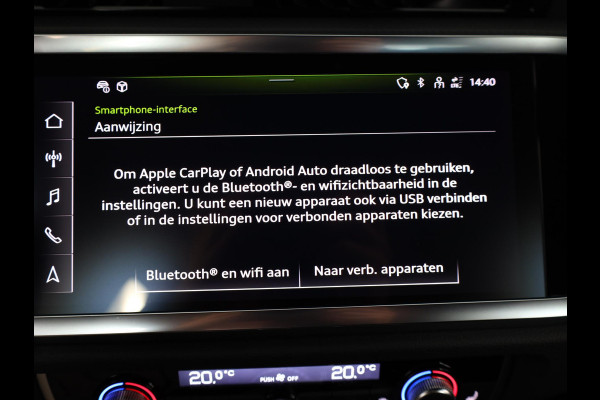 Audi Q3 Sportback 35 TFSI Advanced Edition 150 pk S-tronic | Verlengde garantie | Navigatie | Parkeersensoren (Park assist) | Achteruitrijcamera | LED koplampen | Stoelverwarming |