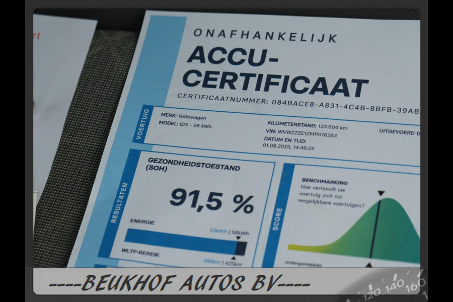 Volkswagen ID.3 Life 58 kWh Navi Carplay Parksensor Soh 92%
