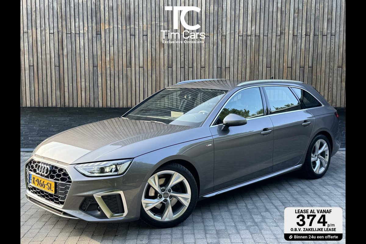 Audi A4 Avant 35 TFSI S edition Automaat | Navigatiesysteem | Climate control | Cruise control | Draadloze telefoonlader | 18 inch licht