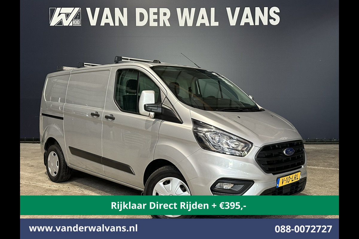 Ford Transit Custom 2.0 TDCI 130pk Automaat L1H1 Euro6 *Rijklaar Direct Rijden* Airco | LED | Apple Carplay | Cruisecontrol | Trekhaak Parkeersensoren, Stoelverwarming, Verwarmde voorruit, Dakdragers