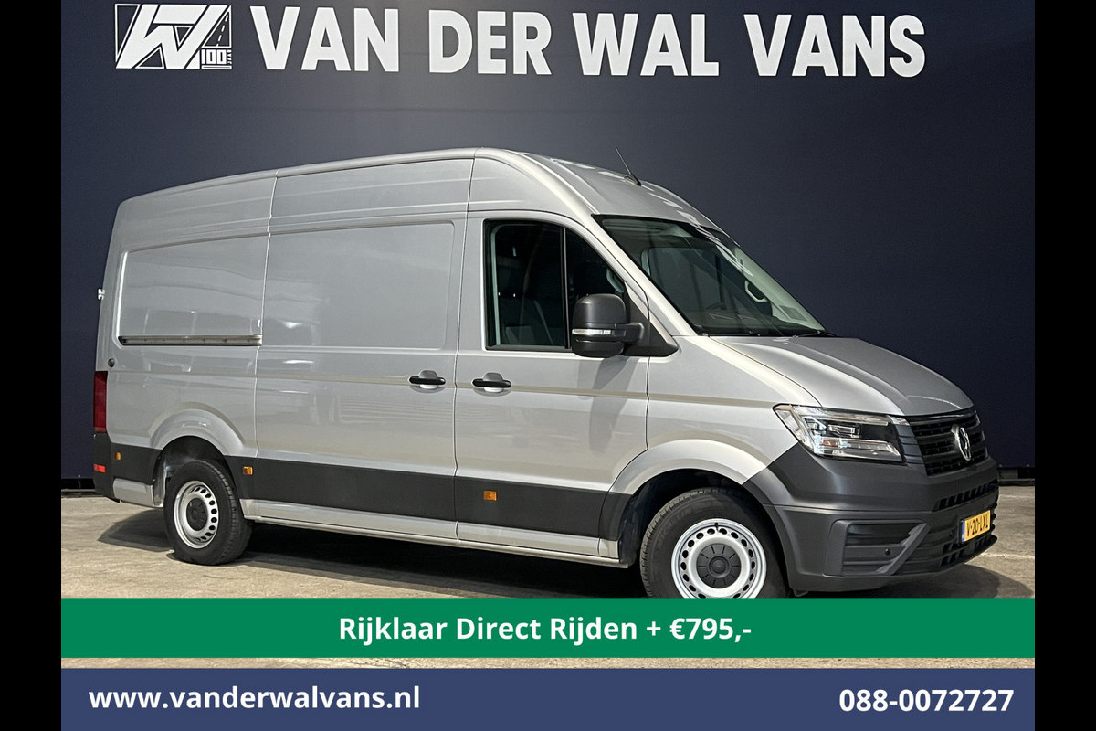 Volkswagen Crafter 2.0 TDI 177pk Automaat L3H3 L2H2 Euro6 *Rijklaar Direct Rijden* Airco | Camera | Navigatie | LED | Apple Carplay Android Auto, Cruisecontrol, Parkeersensoren, 3000kg trekvermogen, Bijrijdersbank, zilver