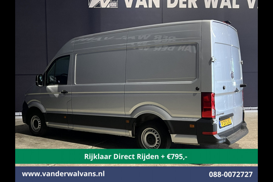 Volkswagen Crafter 2.0 TDI 177pk Automaat L3H3 L2H2 Euro6 *Rijklaar Direct Rijden* Airco | Camera | Navigatie | LED | Apple Carplay Android Auto, Cruisecontrol, Parkeersensoren, 3000kg trekvermogen, Bijrijdersbank, zilver