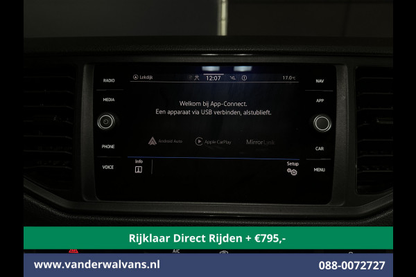 Volkswagen Crafter 2.0 TDI 177pk Automaat L3H3 L2H2 Euro6 *Rijklaar Direct Rijden* Airco | Camera | Navigatie | LED | Apple Carplay Android Auto, Cruisecontrol, Parkeersensoren, 3000kg trekvermogen, Bijrijdersbank, zilver