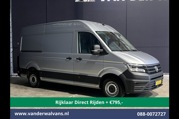 Volkswagen Crafter 2.0 TDI 177pk Automaat L3H3 L2H2 Euro6 *Rijklaar Direct Rijden* Airco | Camera | Navigatie | LED | Apple Carplay Android Auto, Cruisecontrol, Parkeersensoren, 3000kg trekvermogen, Bijrijdersbank, zilver