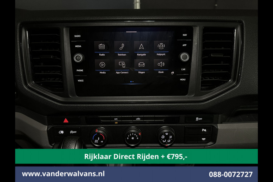 Volkswagen Crafter 2.0 TDI 177pk Automaat L3H3 L2H2 Euro6 *Rijklaar Direct Rijden* Airco | Camera | Navigatie | LED | Apple Carplay Android Auto, Cruisecontrol, Parkeersensoren, 3000kg trekvermogen, Bijrijdersbank, zilver