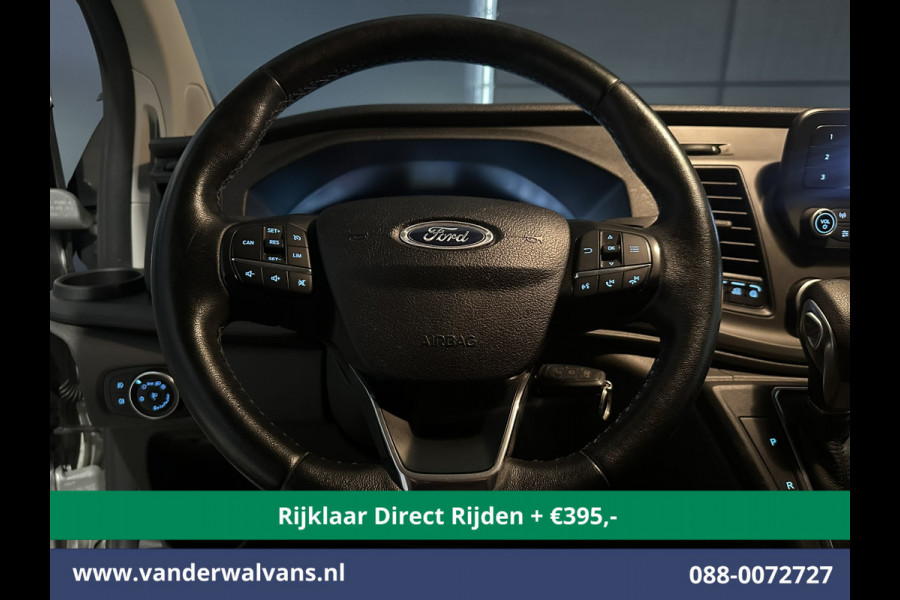 Ford Transit Custom 2.0 TDCI 131pk Automaat L1H1 Euro6 *Rijklaar Direct Rijden* Airco | LED | Cruisecontrol | Verwarmde voorruit Parkeersensoren, Bijrijdersbank