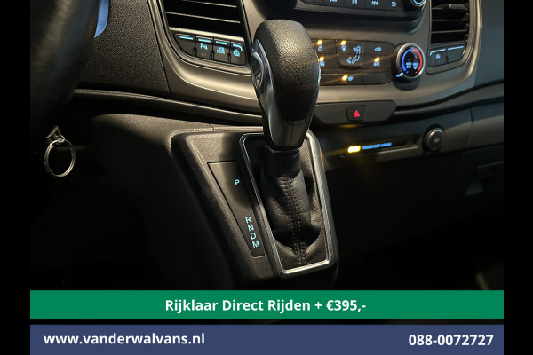 Ford Transit Custom 2.0 TDCI 131pk Automaat L1H1 Euro6 *Rijklaar Direct Rijden* Airco | LED | Cruisecontrol | Verwarmde voorruit Parkeersensoren, Bijrijdersbank