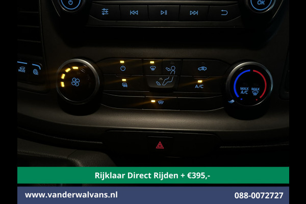 Ford Transit Custom 2.0 TDCI 131pk Automaat L1H1 Euro6 *Rijklaar Direct Rijden* Airco | LED | Cruisecontrol | Verwarmde voorruit Parkeersensoren, Bijrijdersbank