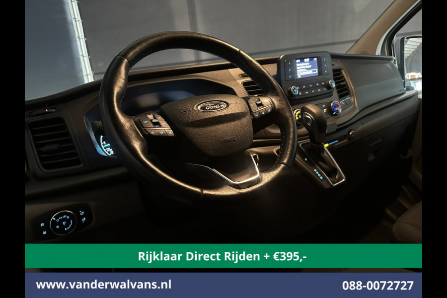 Ford Transit Custom 2.0 TDCI 131pk Automaat L1H1 Euro6 *Rijklaar Direct Rijden* Airco | LED | Cruisecontrol | Verwarmde voorruit Parkeersensoren, Bijrijdersbank
