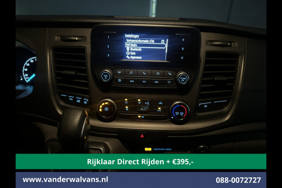 Ford Transit Custom 2.0 TDCI 131pk Automaat L1H1 Euro6 *Rijklaar Direct Rijden* Airco | LED | Cruisecontrol | Verwarmde voorruit Parkeersensoren, Bijrijdersbank