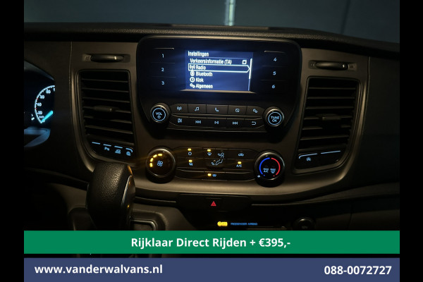 Ford Transit Custom 2.0 TDCI 131pk Automaat L1H1 Euro6 *Rijklaar Direct Rijden* Airco | LED | Cruisecontrol | Verwarmde voorruit Parkeersensoren, Bijrijdersbank