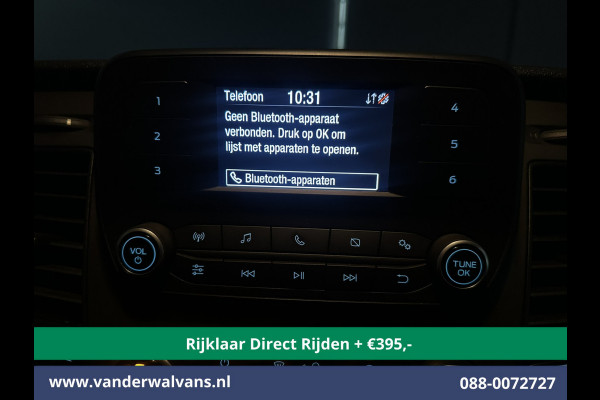 Ford Transit Custom 2.0 TDCI 131pk Automaat L1H1 Euro6 *Rijklaar Direct Rijden* Airco | LED | Cruisecontrol | Verwarmde voorruit Parkeersensoren, Bijrijdersbank
