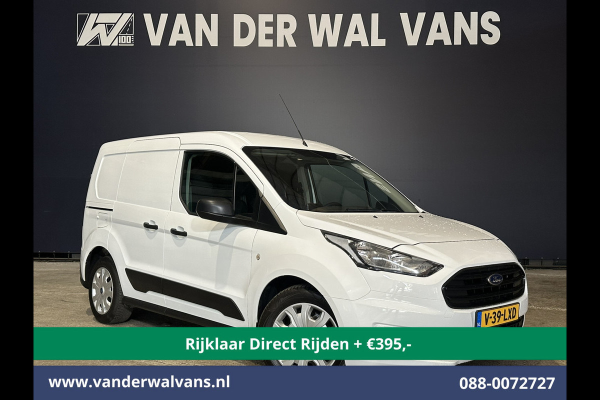 Ford Transit Connect 1.5 EcoBlue 101pk L1H1 Euro6 *Rijklaar Direct Rijden* Airco | 3-Zits | Camera | Android Auto | Verwarmde voorruit | Stoelverwarm Parkeersensoren, Zijdeur