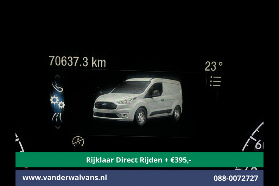Ford Transit Connect 1.5 EcoBlue 101pk L1H1 Euro6 *Rijklaar Direct Rijden* Airco | 3-Zits | Camera | Android Auto | Verwarmde voorruit | Stoelverwarm Parkeersensoren, Zijdeur