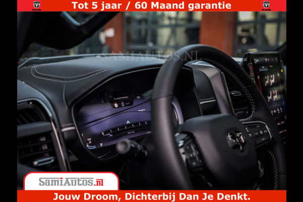 Dodge Ram 1500 Limited Night H.O 540HP 706Nm | Massage + Full Option | De Meest Luxe en Volle Pick-Up in zijn Klasse | Comfortabele Dubbele Cabine met Royale 5 Zitplaatsen | BPM vrij | Nu Leverbaar uit Voorraad | Voorraad Nr 2323 - 5168