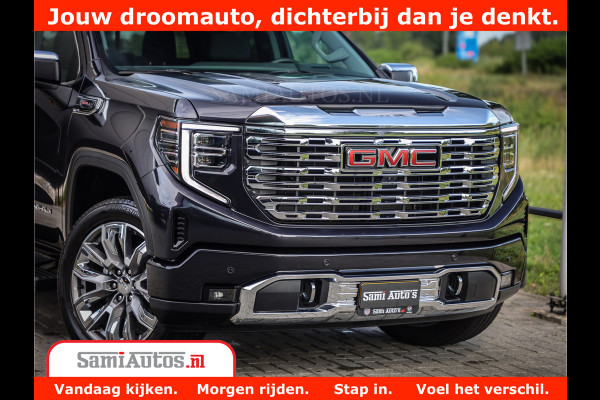 GMC Sierra DENALI | All-In Prijs | 6,2 V8 Full Option | De Meest Luxe Pick-Up in zijn Klasse | Comfortabele Dubbele Cabine met Royale 5 Zitplaatsen | BPM vrij | Nu Leverbaar uit Voorraad | Voorraad Nr 420229