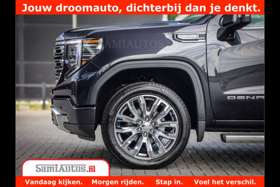 GMC Sierra DENALI | All-In Prijs | 6,2 V8 Full Option | De Meest Luxe Pick-Up in zijn Klasse | Comfortabele Dubbele Cabine met Royale 5 Zitplaatsen | BPM vrij | Nu Leverbaar uit Voorraad | Voorraad Nr 420229