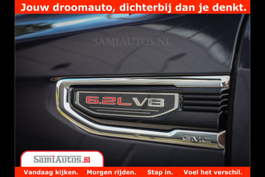 GMC Sierra DENALI | All-In Prijs | 6,2 V8 Full Option | De Meest Luxe Pick-Up in zijn Klasse | Comfortabele Dubbele Cabine met Royale 5 Zitplaatsen | BPM vrij | Nu Leverbaar uit Voorraad | Voorraad Nr 420229