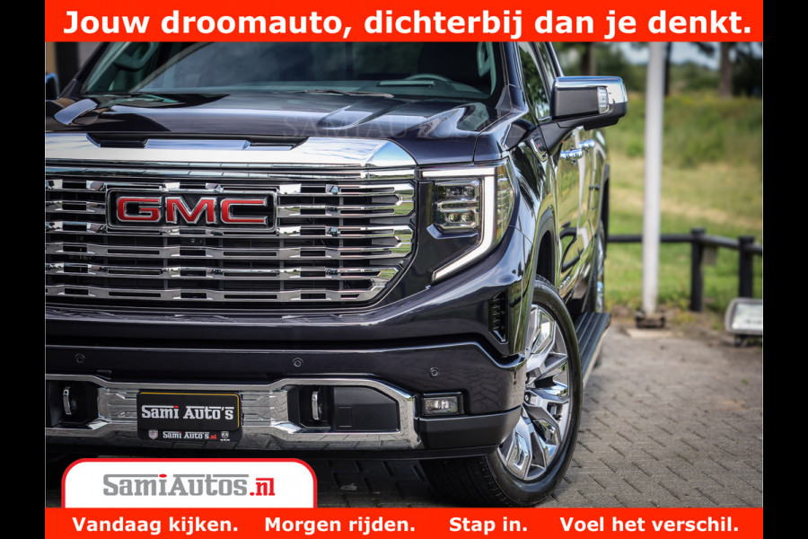 GMC Sierra DENALI | All-In Prijs | 6,2 V8 Full Option | De Meest Luxe Pick-Up in zijn Klasse | Comfortabele Dubbele Cabine met Royale 5 Zitplaatsen | BPM vrij | Nu Leverbaar uit Voorraad | Voorraad Nr 420229
