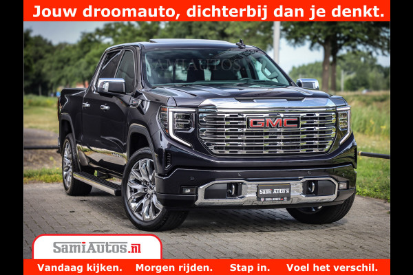 GMC Sierra DENALI | All-In Prijs | 6,2 V8 Full Option | De Meest Luxe Pick-Up in zijn Klasse | Comfortabele Dubbele Cabine met Royale 5 Zitplaatsen | BPM vrij | Nu Leverbaar uit Voorraad | Voorraad Nr 420229