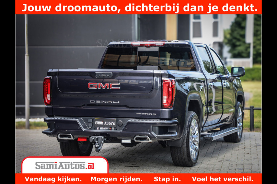 GMC Sierra DENALI | All-In Prijs | 6,2 V8 Full Option | De Meest Luxe Pick-Up in zijn Klasse | Comfortabele Dubbele Cabine met Royale 5 Zitplaatsen | BPM vrij | Nu Leverbaar uit Voorraad | Voorraad Nr 420229