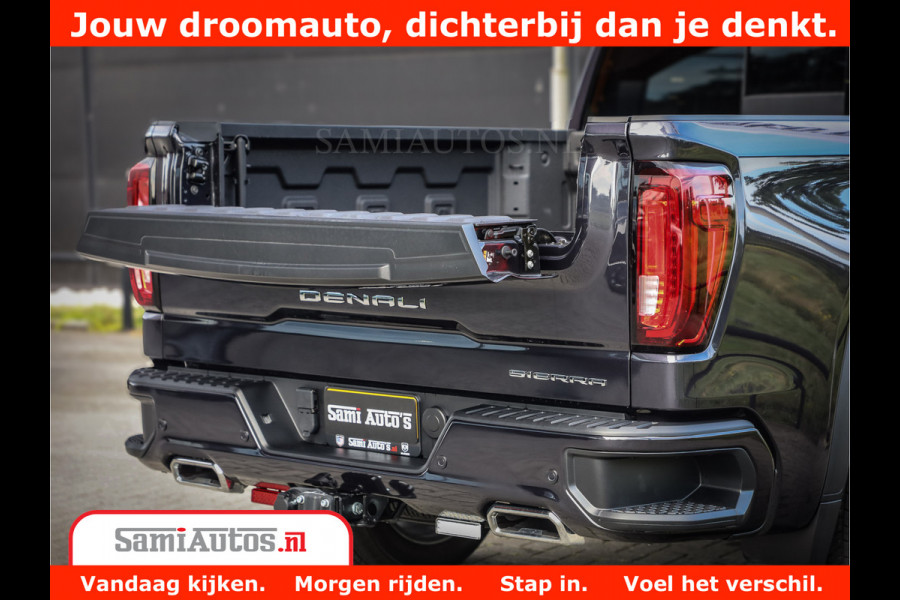 GMC Sierra DENALI | All-In Prijs | 6,2 V8 Full Option | De Meest Luxe Pick-Up in zijn Klasse | Comfortabele Dubbele Cabine met Royale 5 Zitplaatsen | BPM vrij | Nu Leverbaar uit Voorraad | Voorraad Nr 420229