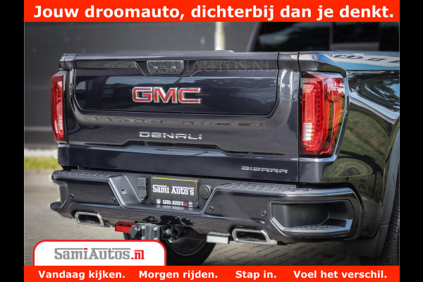 GMC Sierra DENALI | All-In Prijs | 6,2 V8 Full Option | De Meest Luxe Pick-Up in zijn Klasse | Comfortabele Dubbele Cabine met Royale 5 Zitplaatsen | BPM vrij | Nu Leverbaar uit Voorraad | Voorraad Nr 420229