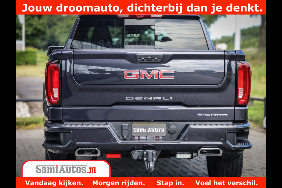 GMC Sierra DENALI | All-In Prijs | 6,2 V8 Full Option | De Meest Luxe Pick-Up in zijn Klasse | Comfortabele Dubbele Cabine met Royale 5 Zitplaatsen | BPM vrij | Nu Leverbaar uit Voorraad | Voorraad Nr 420229