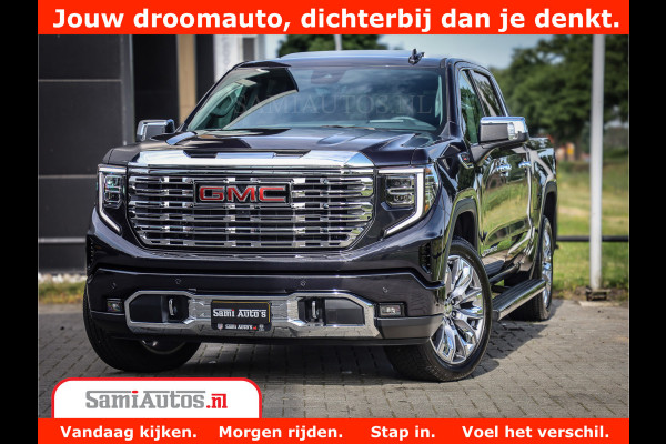 GMC Sierra DENALI | All-In Prijs | 6,2 V8 Full Option | De Meest Luxe Pick-Up in zijn Klasse | Comfortabele Dubbele Cabine met Royale 5 Zitplaatsen | BPM vrij | Nu Leverbaar uit Voorraad | Voorraad Nr 420229