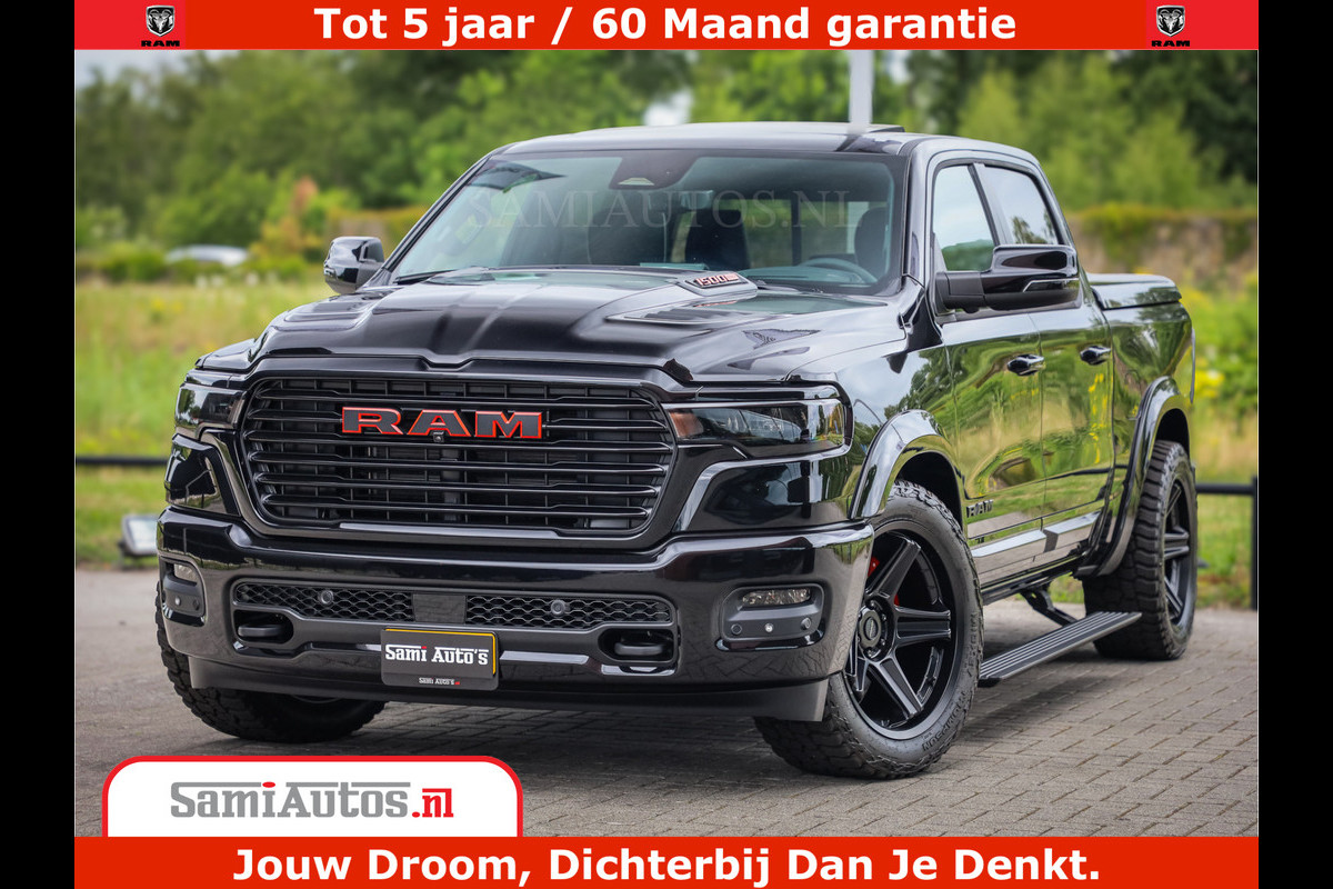 Dodge Ram 1500 Night Premium | Full Option | De Meest Luxe Pick-Up in zijn Klasse | Comfortabele Dubbele Cabine met Royale 5 Zitplaatsen | BPM vrij | Nu Leverbaar uit Voorraad | Voorraad Nr 2287 - 3384