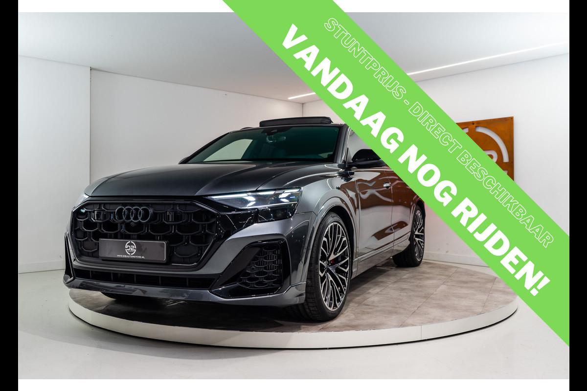 Audi Q8 60 TFSI E Quattro S-Edition Competition 490PK FACELIFT | 2025 PER DIRECT LEVERBAAR | 5 Jaar Garantie | BOMVOL!