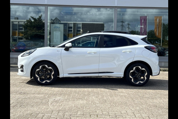 Ford Puma 1.0 EcoBoost Hybrid ST-Line X 155pk Automaat | Panoramadak | Afneembare trekhaak | Winter Pack | Adaptive cruise control | 360 graden camera | Bang&Olufsen | Elektrsiche achterklep | Matrix LED