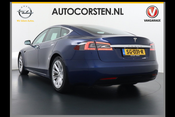 Tesla Model S 75D AWD Luchtvering AutoPilot Navi Panoramadak Camera Led Elektr.Stuur en Stoel+Geheugen+Spiegels+verwarmd Elektr.Achterklep Key 19"Lmv 4WD WiFi Rijstrookhulp Bordherkenning ACC ESP Dodehoek Detector Mistlampen NVIDIA®Tegra® Processor HomeLink 5 Origineel Nederlandse Tesla Nieuwprijs €87.150 Garantie op de accu/motor tot 29-03-2026/240.000km