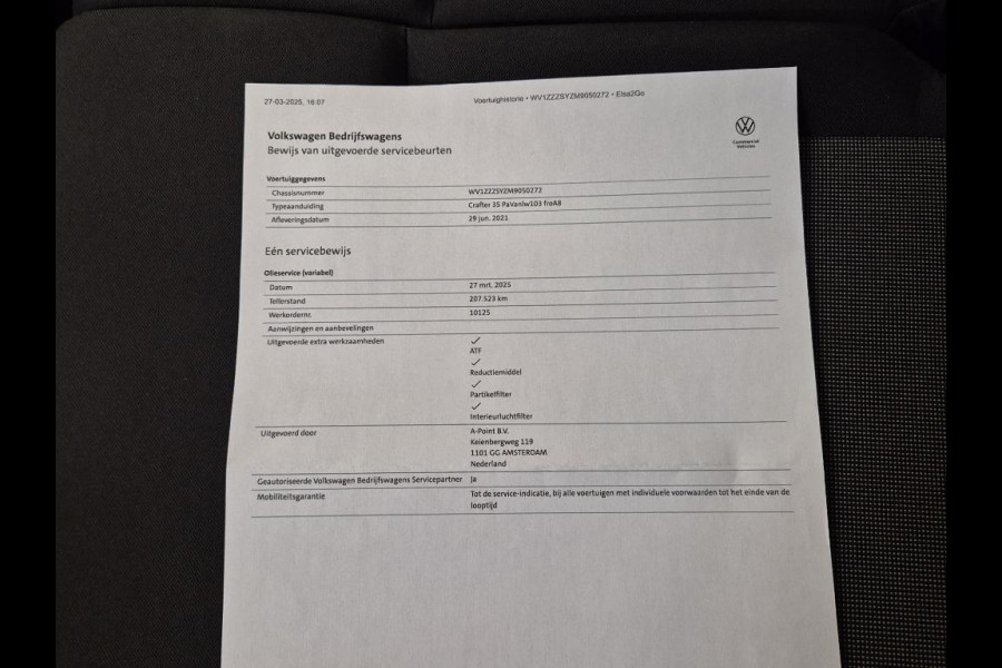 Volkswagen Crafter 35 2.0 TDI L4H3 LAADKLEP / AUTOMAAT / CAMERA / NAVI / CARPLAY