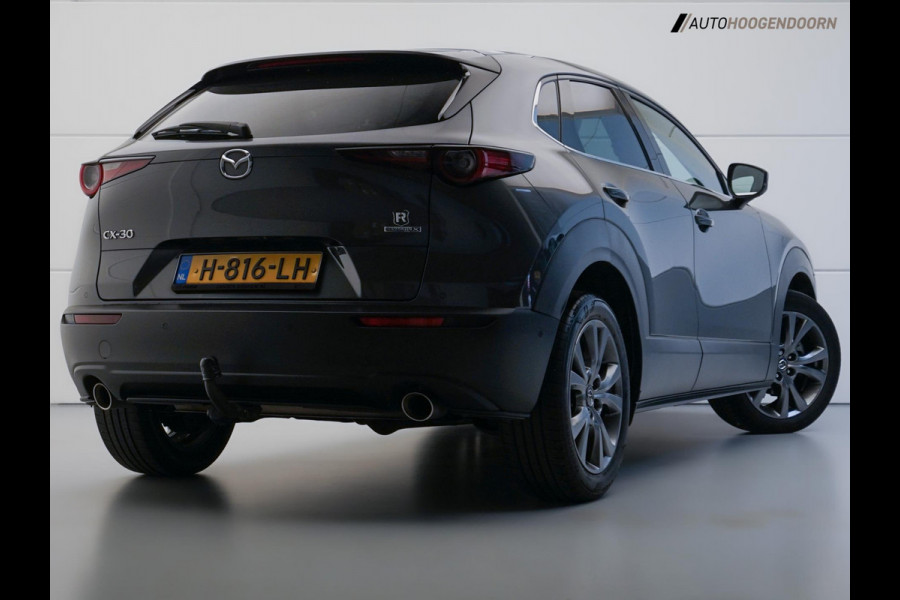 Mazda CX-30 2.0 e-SkyActiv-X M Hybrid Luxury (HEAD-UP DISPLAY,BOSE,STOELVERWARMING,SCHUIFDAK,KEYLESS,DODEHOEK,360 CAMERA,TREKHAAK)