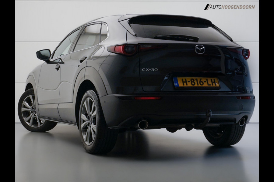 Mazda CX-30 2.0 e-SkyActiv-X M Hybrid Luxury (HEAD-UP DISPLAY,BOSE,STOELVERWARMING,SCHUIFDAK,KEYLESS,DODEHOEK,360 CAMERA,TREKHAAK)