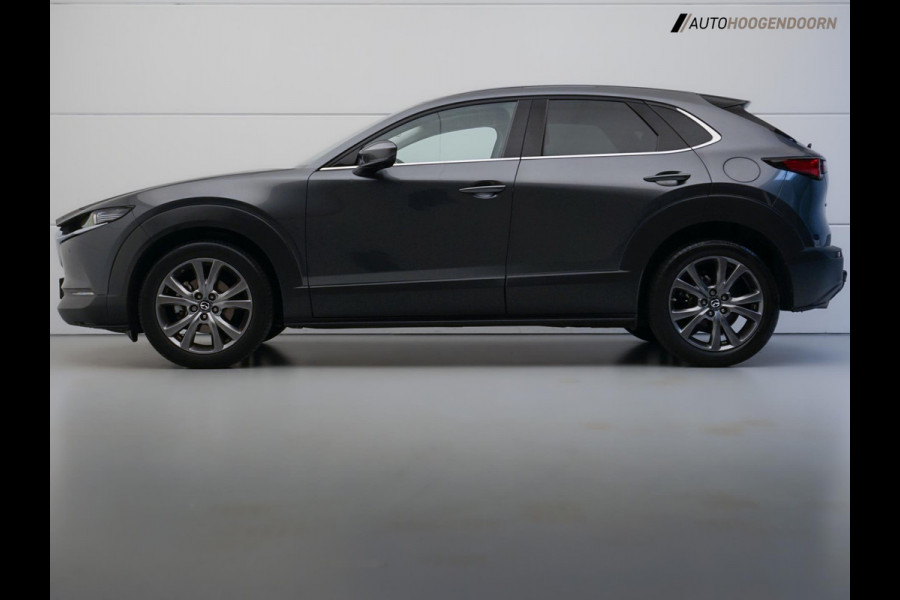 Mazda CX-30 2.0 e-SkyActiv-X M Hybrid Luxury (HEAD-UP DISPLAY,BOSE,STOELVERWARMING,SCHUIFDAK,KEYLESS,DODEHOEK,360 CAMERA,TREKHAAK)