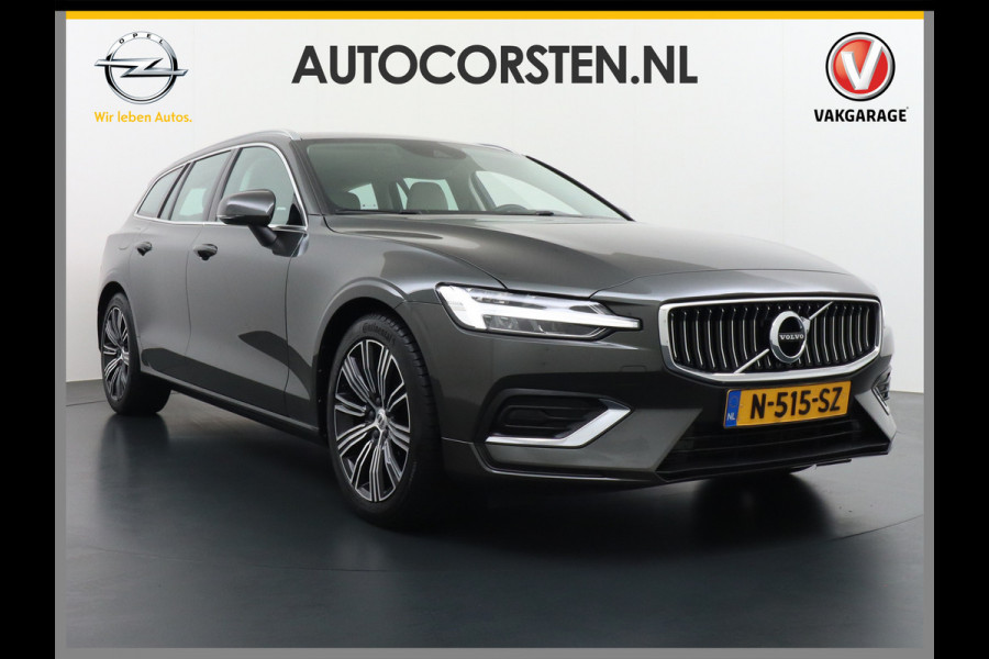 Volvo V60 2.0B3 AUT-7 177PK Inscription Leer MHEV Apple Carplay Android Auto Harman&Kardon Prem.Audio Camera Adap.Cruise Elek.Stoelen Stuu Lmv 18" Led Elek. Achterklep Regen-Lichtsensor Collision Avoidance Bluetooth Wifi 1e Eigenaar €50.755 Nieuwprijs Zeer compleet MHEV-Mild-Hybrid 1800kg trekvermogen
