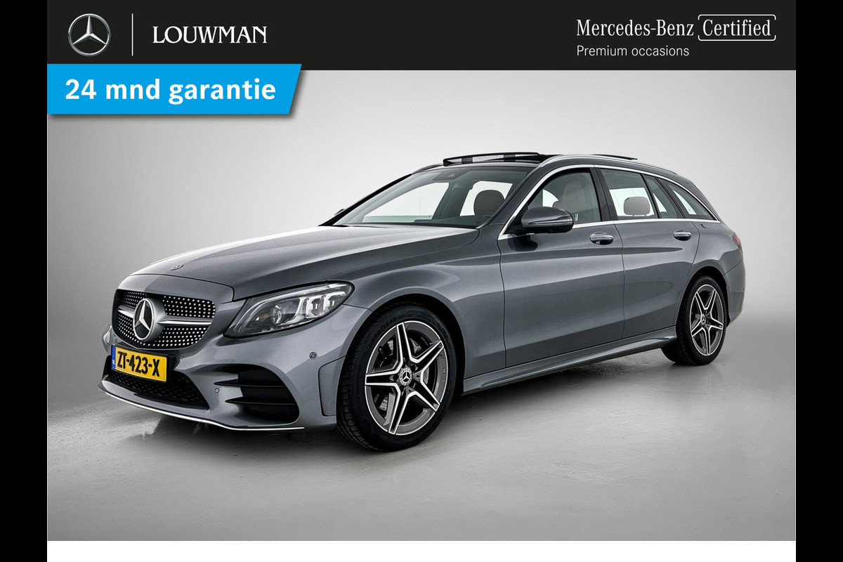 Mercedes-Benz C-Klasse Estate 200 Premium Plus Pack | Panoramadak | 5 spaaks lichtmetalen velgen | Navigatie | Parking support | Inclusief 24 maanden MB Certified garantie voor Europa.