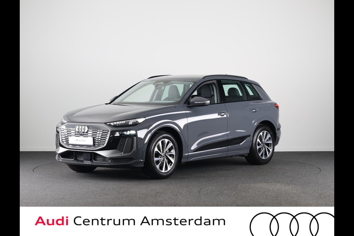 Audi Q6 e-tron Advanced edition e-tron perf 225kW/306pk 100Kwh Ha Tech Plus pakket, sportstoelen met leder, bumpers in kleur carrosserie, omgevingscamera's, adaptive cruise control, verwarmbare voorstoelen en achterbank