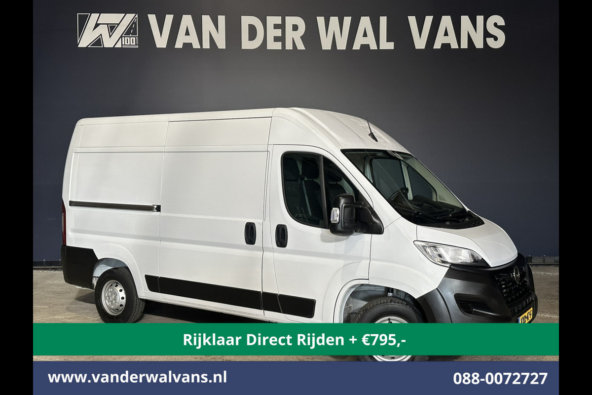 Opel Movano 2.2D 120pk L2H2 *Rijklaar Direct Rijden* Euro6 Airco | 2500kg Trekhaak | Apple Carplay | Cruisecontrol Android Auto, Parkeersensoren, Bijrijdersbank