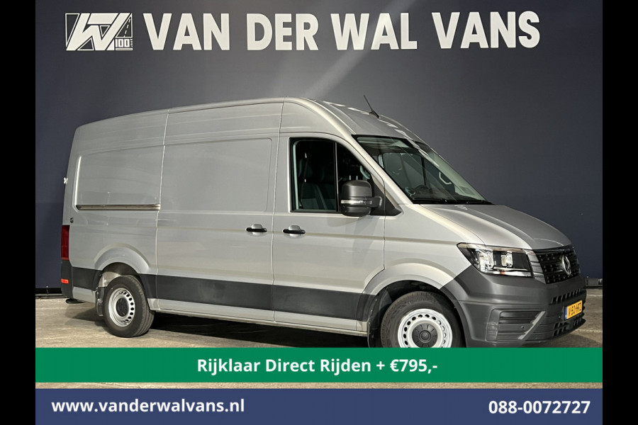 Volkswagen Crafter 2.0 TDI 140pk L3H3 L2H2 Euro6 *Rijklaar Direct Rijden* Airco | Camera | Apple Carplay | Cruisecontrol Parkeersensoren, Android Auto, Chauffeursstoel, Bijrijdersbank, 3000kg trekvermogen, zilver
