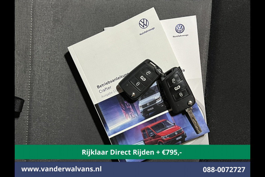 Volkswagen Crafter 2.0 TDI 140pk L3H3 L2H2 Euro6 *Rijklaar Direct Rijden* Airco | Camera | Apple Carplay | Cruisecontrol Parkeersensoren, Android Auto, Chauffeursstoel, Bijrijdersbank, 3000kg trekvermogen, zilver