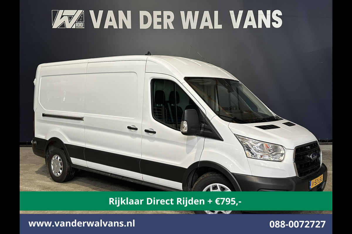 Ford Transit 2.0 TDCI 131pk L3H2 Euro6 *Rijklaar Direct Rijden* Airco | Camera | Navigatie | Android Auto | Cruisecontrol | Parkeersensoren Stoelverwarming, Verwarmde voorruit, Bijrijdersbank Ford Transit 2.0 TDCI 131pk L3H2 Euro6 *Rijklaar Direct Rijden* Airco | Camera | Navigatie | Android Auto | Cruisecontrol | Parkeersensoren Stoelverwarming, Verwarmde voorruit, Bijrijdersbank