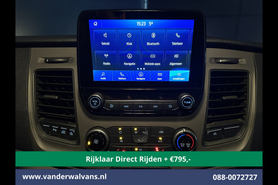 Ford Transit 2.0 TDCI 131pk L4H3 Jumbo Euro6 *Rijklaar Direct Rijden* Airco | Camera | Navigatie | Apple Carplay | Cruisecontrol Android Auto, Stoelverwarming, Verwarmde voorruit, Parkeersensoren, Bijrijdersbank