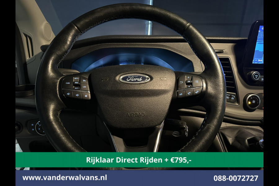 Ford Transit 2.0 TDCI 131pk L4H3 Jumbo Euro6 *Rijklaar Direct Rijden* Airco | Camera | Navigatie | Apple Carplay | Cruisecontrol Android Auto, Stoelverwarming, Verwarmde voorruit, Parkeersensoren, Bijrijdersbank