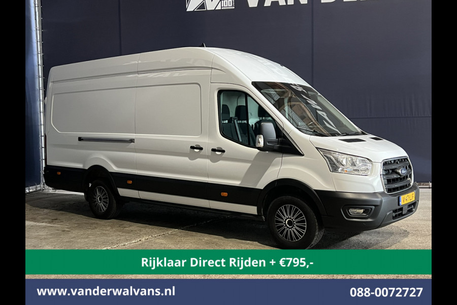 Ford Transit 2.0 TDCI 131pk L4H3 Jumbo Euro6 *Rijklaar Direct Rijden* Airco | Camera | Navigatie | Apple Carplay | Cruisecontrol Android Auto, Stoelverwarming, Verwarmde voorruit, Parkeersensoren, Bijrijdersbank