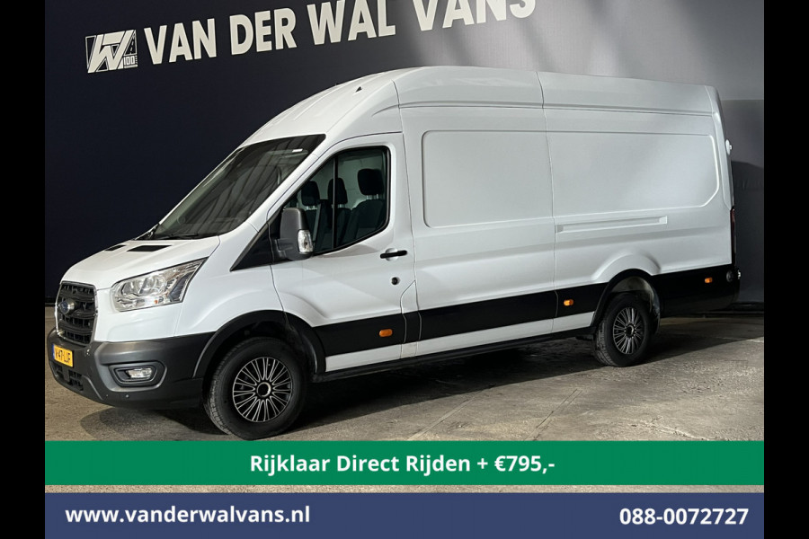 Ford Transit 2.0 TDCI 131pk L4H3 Jumbo Euro6 *Rijklaar Direct Rijden* Airco | Camera | Navigatie | Apple Carplay | Cruisecontrol Android Auto, Stoelverwarming, Verwarmde voorruit, Parkeersensoren, Bijrijdersbank